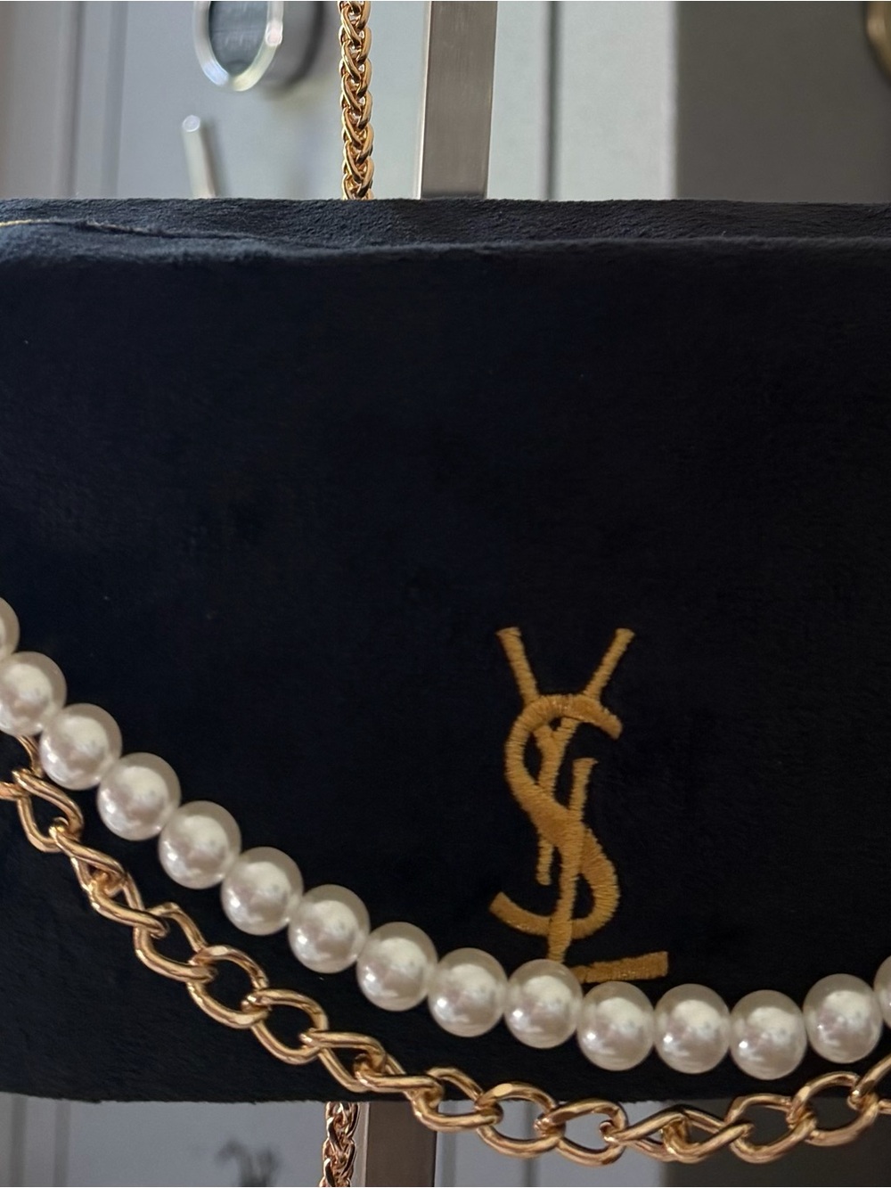 Yves Saint Laurent Black Velvet Cosmetic/Beauty Bag GWP Item - Picture 5 of 5